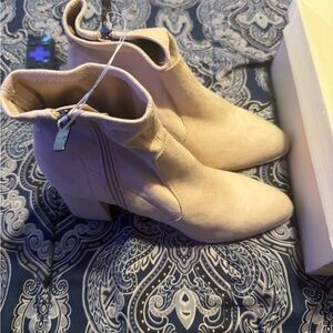 Marc Fisher Beige Ankle Booties